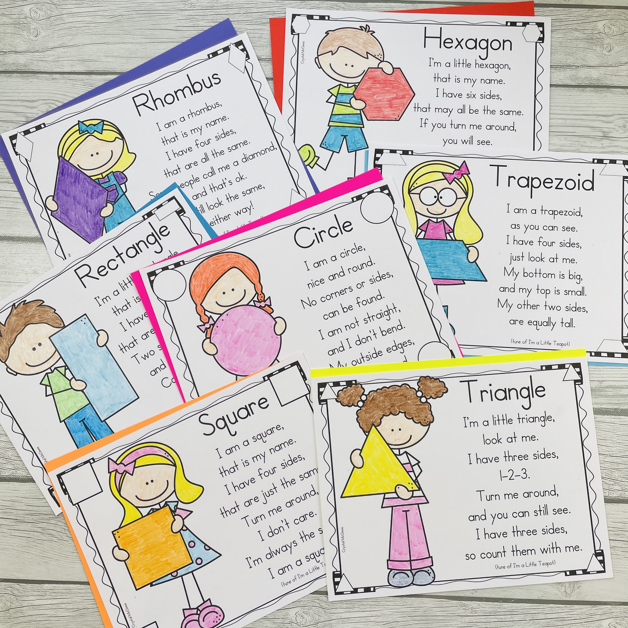 7 Shape Songs  Mrs. McGinnis' Little Zizzers