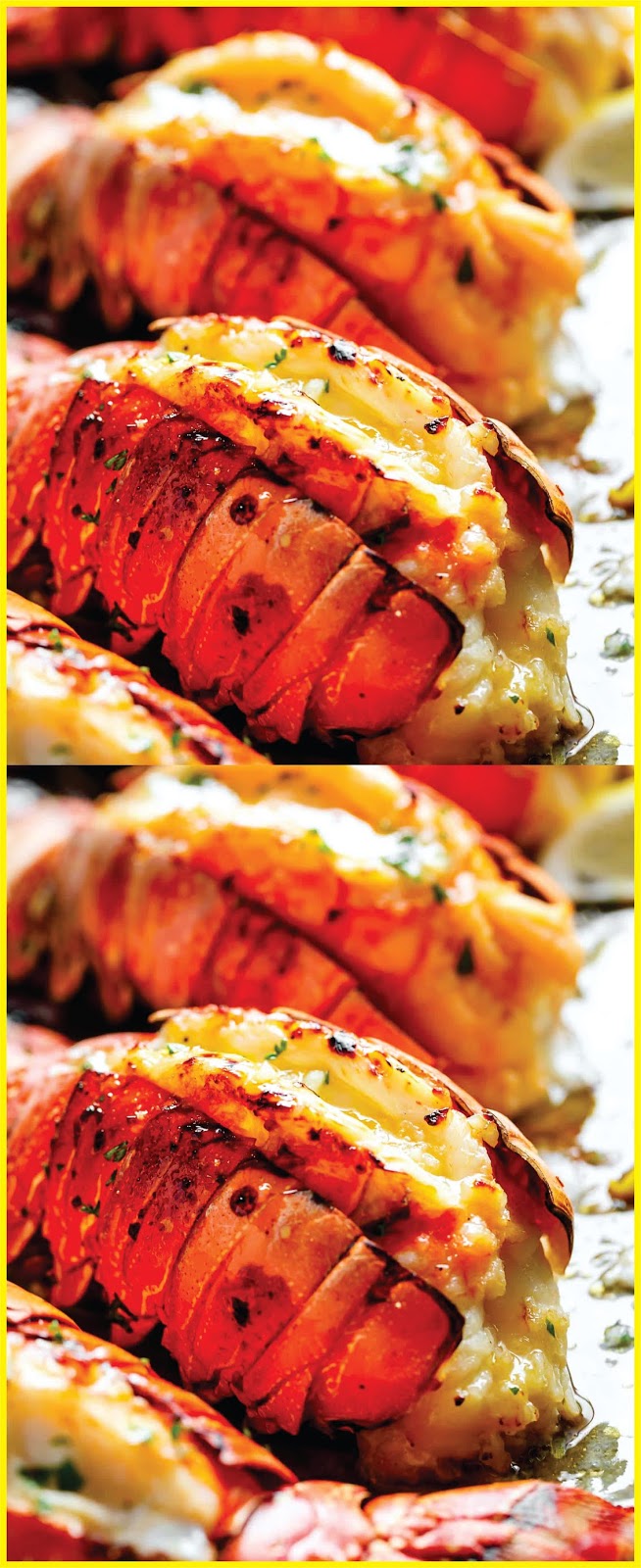 LOBSTER TAILS WITH HONEY GARLIC BUTTER WHITE WINE SAUCE Recipe