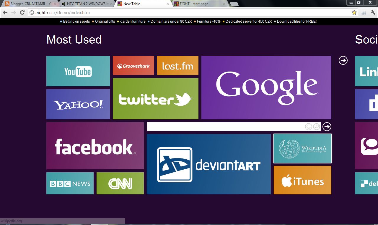 Set Your Browser Home Page Windows8 ~ Crusatamil