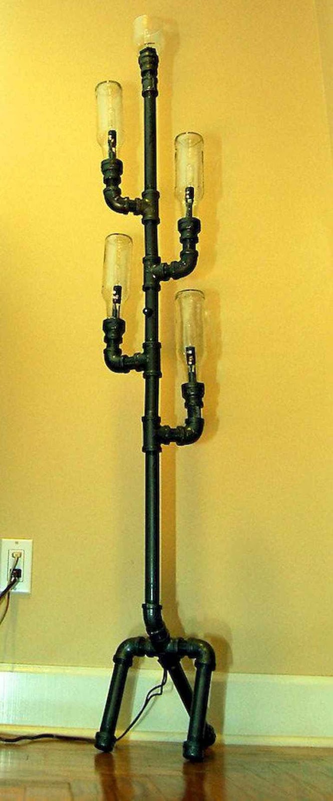 30+ Cheap DIY Industrial Pipe Lamps Ideas to Decor Your Home Bedroomm007