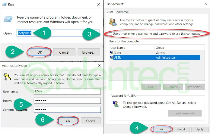 Remove Power on Password in Windows 10