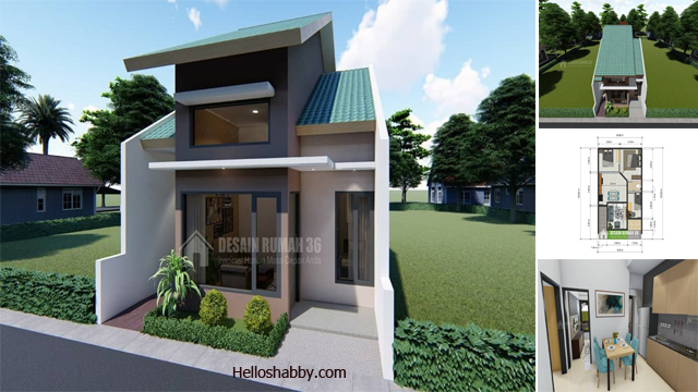 Desain Rumah Modern Dengan Lt 10x10 Dan Lb 7x8 M Dengan 3 Kamar Tidur Helloshabby Com Interior And Exterior Solutions