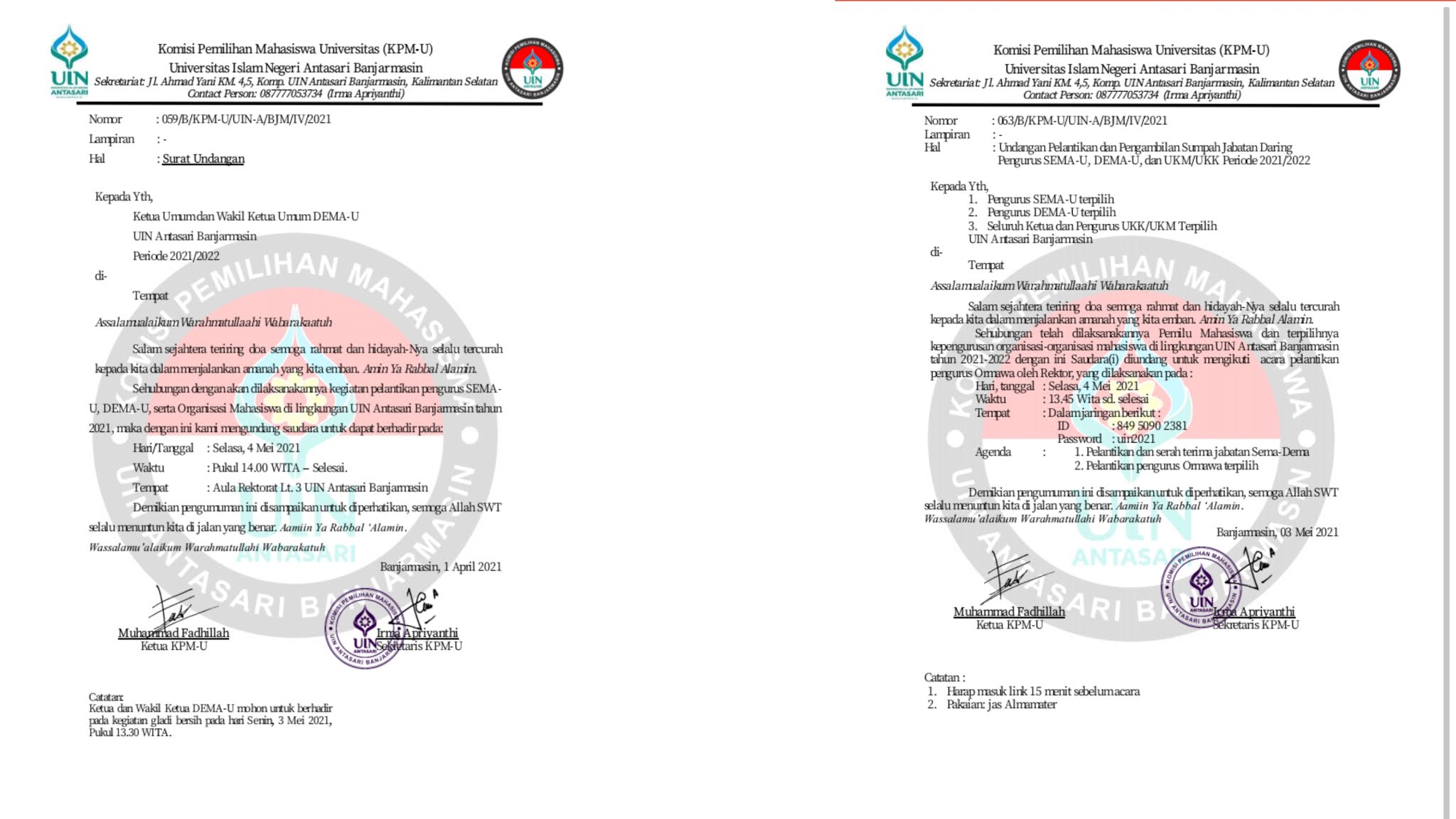Pelantikan Akbar Uin Antasari Tidak Ada Koordinasi Riski Pelantikan Terkesan Tergesa Gesa Lpm Sukma