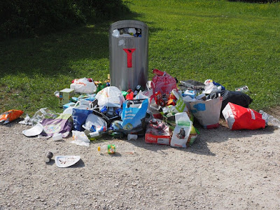 rifiuti abbandonati-immondizia-plastica-inquinamento