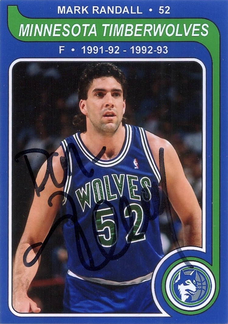 Minnesota Sports Autograph Project MARK RANDALL