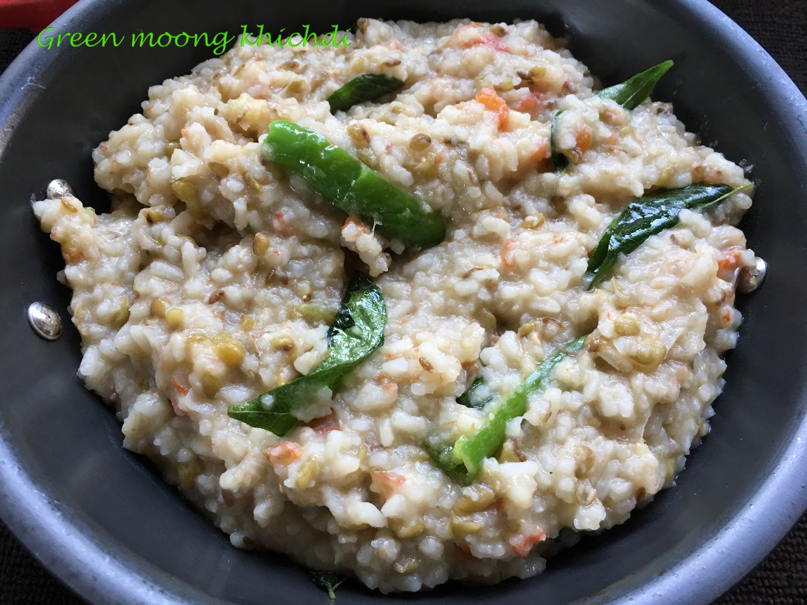 GREEN MOONG KHICHDI, how to make khichdi with green gram dhal and rice Malpats Kitchen