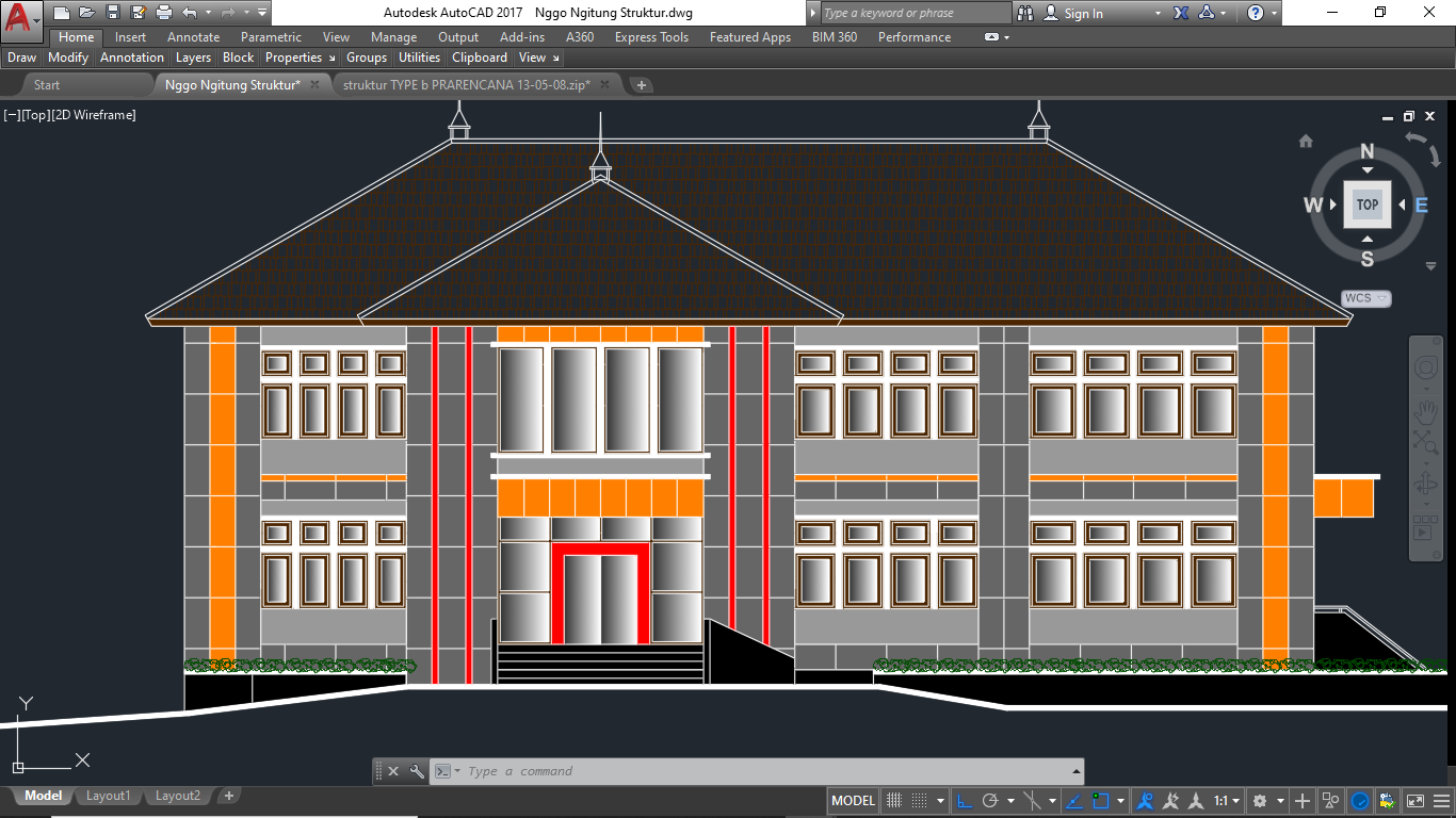  Download  Gambar  Kerja  Lengkap Puskesmas File Autocad DWG  