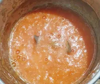 Making paste using mixture blender for chicken Tikka masala recipe