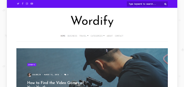 Wordify Responsive Wordpress Tema
