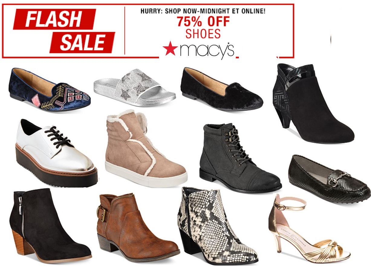 HOT 75% Off Women&#39;s Shoes Macy&#39;s Flash Sale - Extended Sizes Madden Girl Written Platform ...
