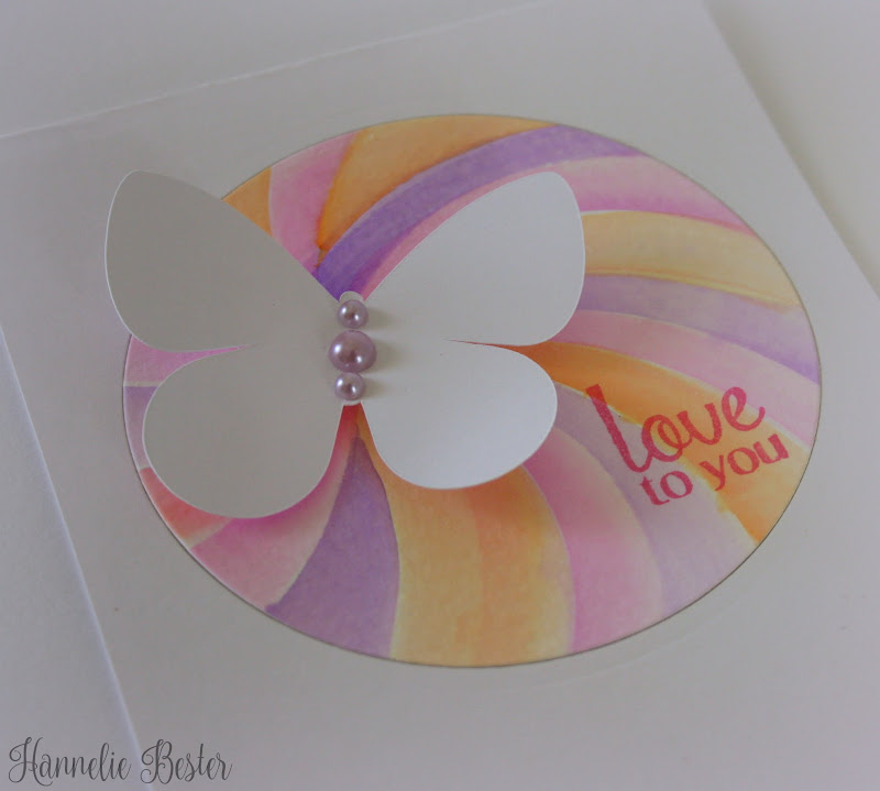 watercolor butterfly card