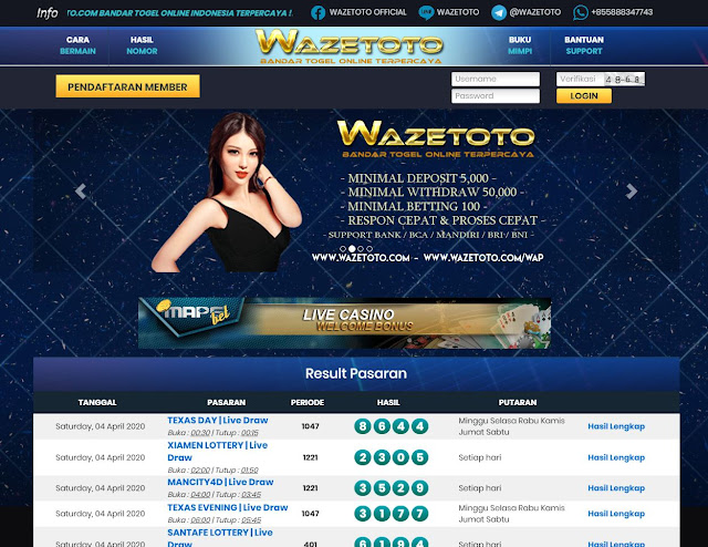 LINK ALTERNATIF WAZETOTO BANDAR TOGEL ONLINE TERPERCAYA