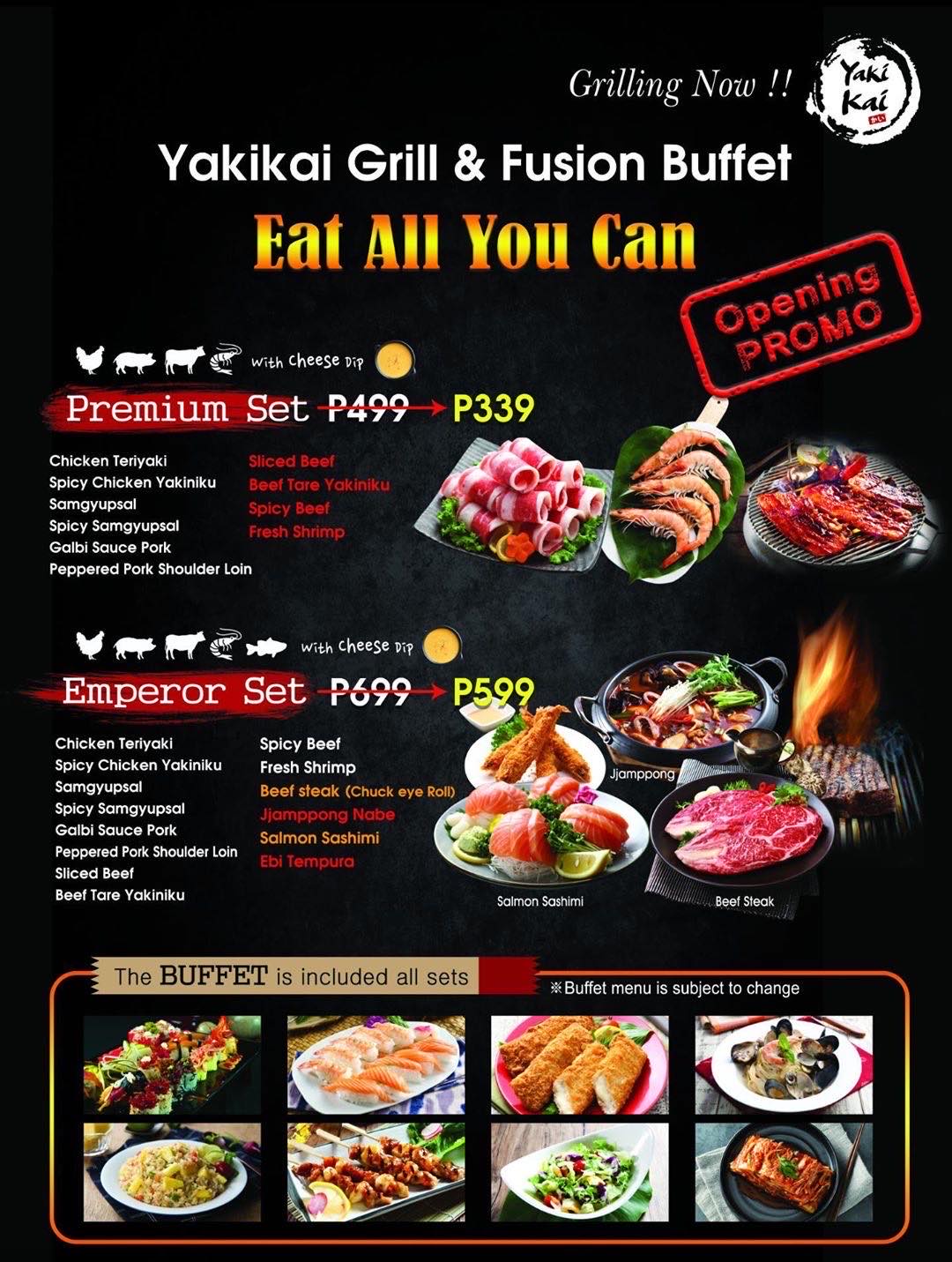 YAKIKAI GRILL & FUSION BUFFET Eat All You Can for as low as 339! It's Me, Gracee