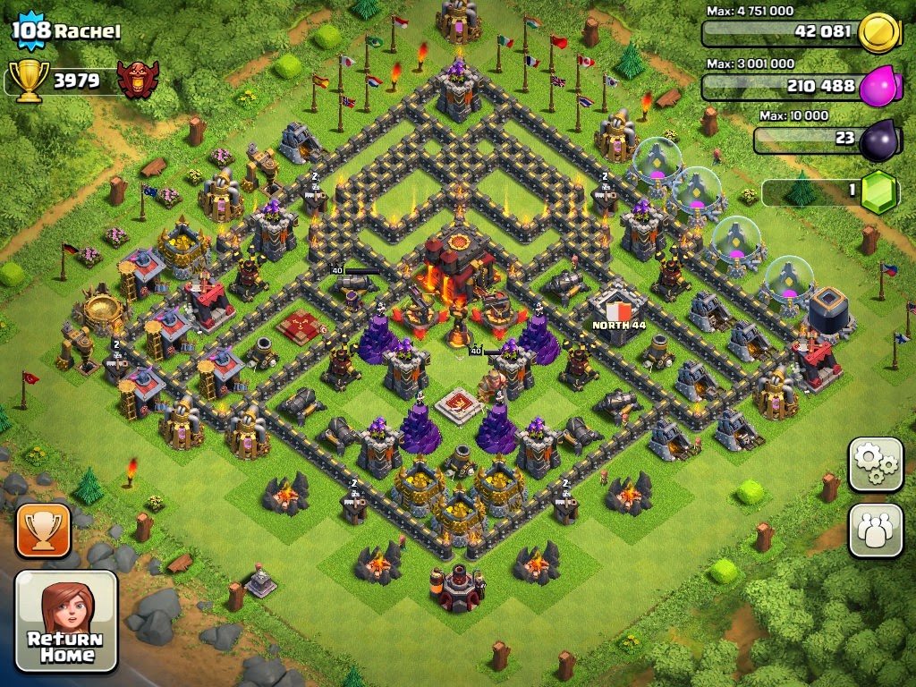 Clash of Clans Town Hall 10 Layout Clash of Clans Strateg...