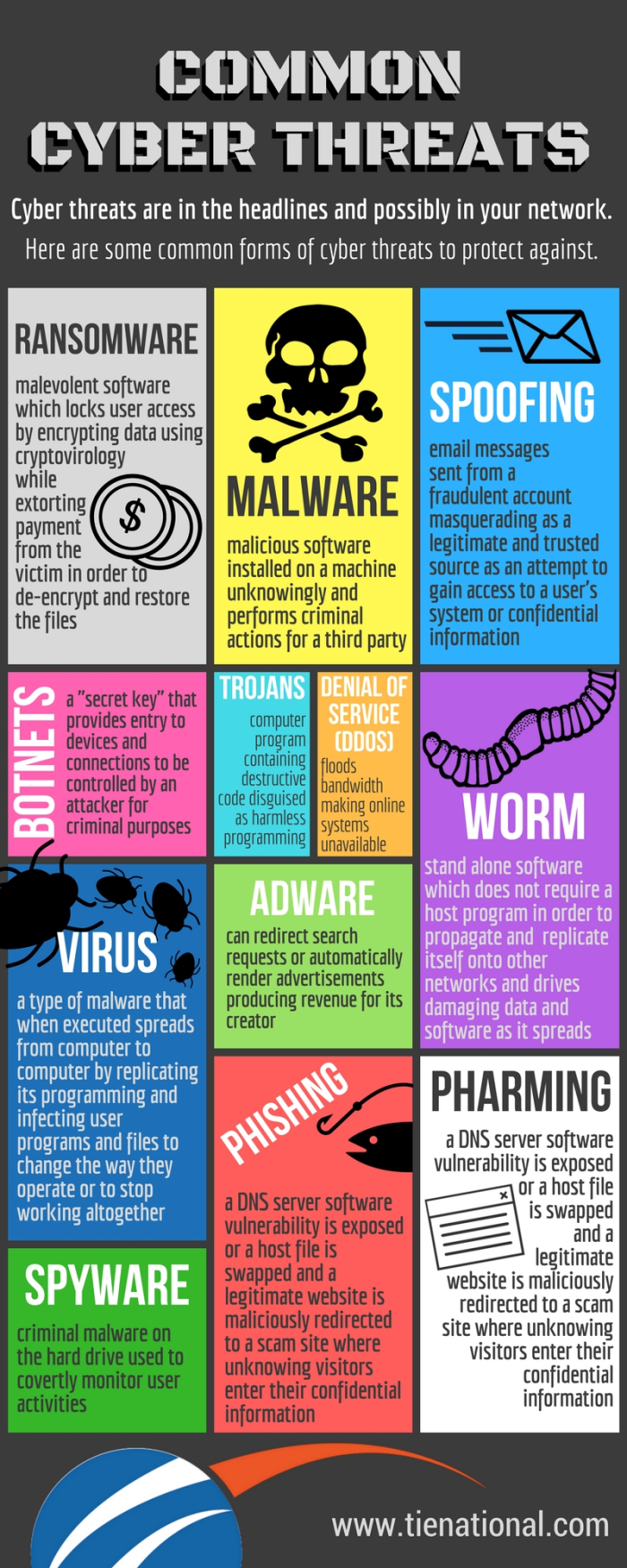 Common Cyber Threats Infographic