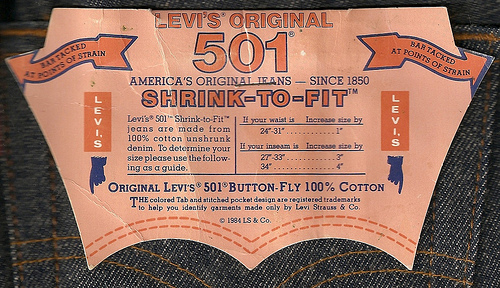 1980's levi's 501