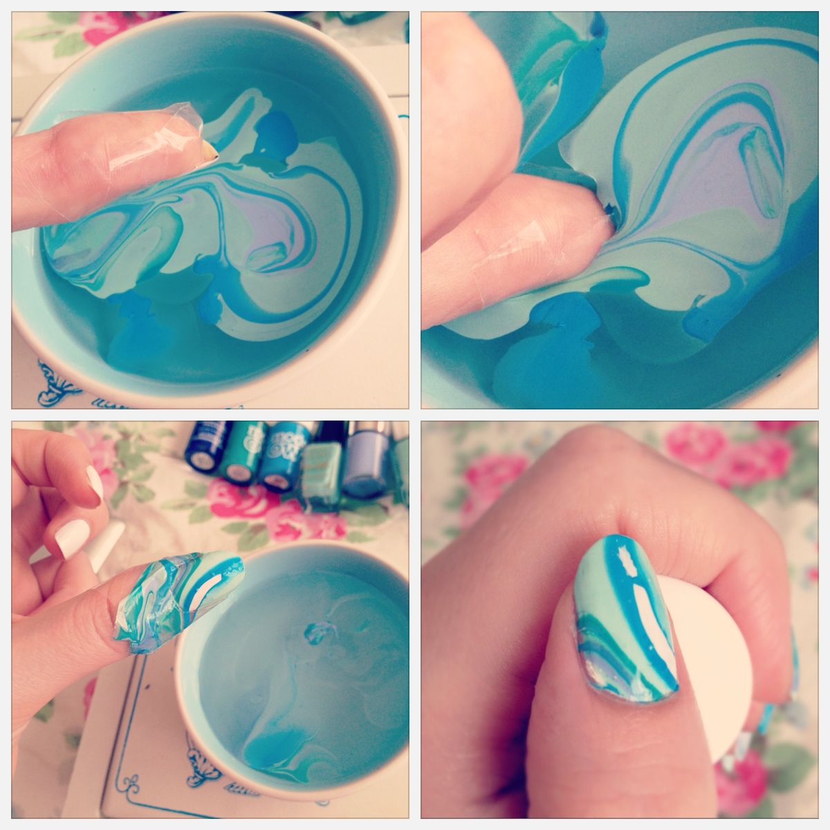 born in the 80's, tie dye nail art — Caroline Burke Burkatron