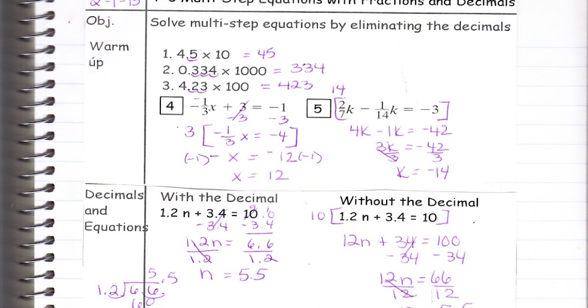 Ms Jean s Classroom Blog 7 3 Multi Step Equations With Decimals Ms Jean s Classroom Blog 7 3 Multi Step Equations With Decimals