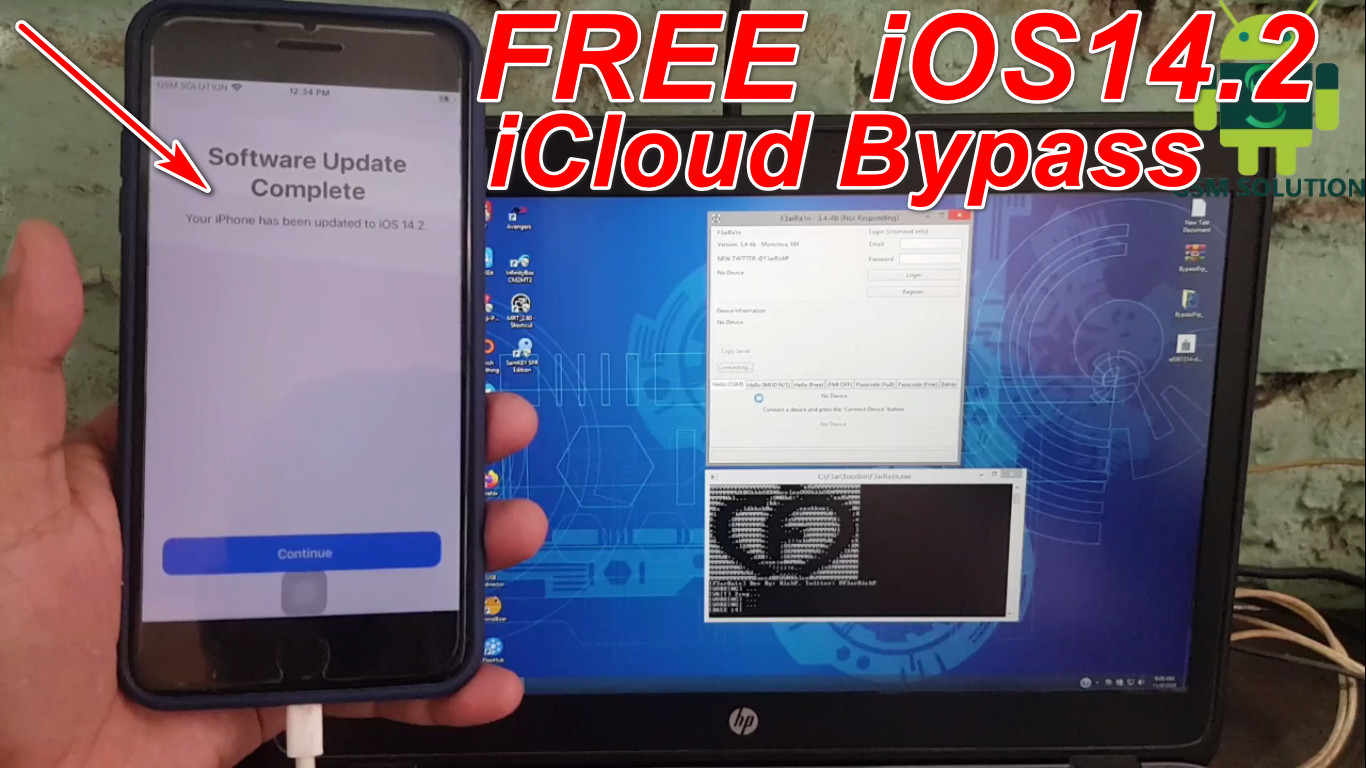 Free iOS14.2 Untethered iCloud Bypass Apple Device iPhone X to 6S