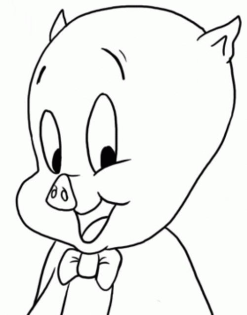 Porky Pig Coloring Pages For Kids title=