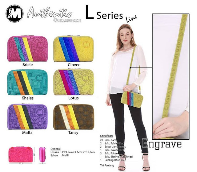 Makara Authentic Organizer Tas Wanita line series Makara Authentic Organizer Tas Wanita line series
