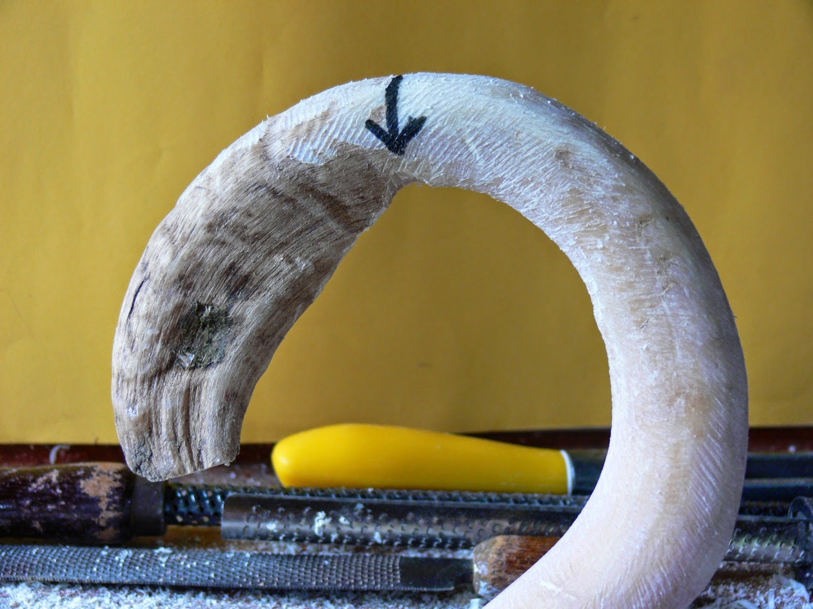 Woolshed 1 Shepherd's Crook. How to make a hornheaded crook