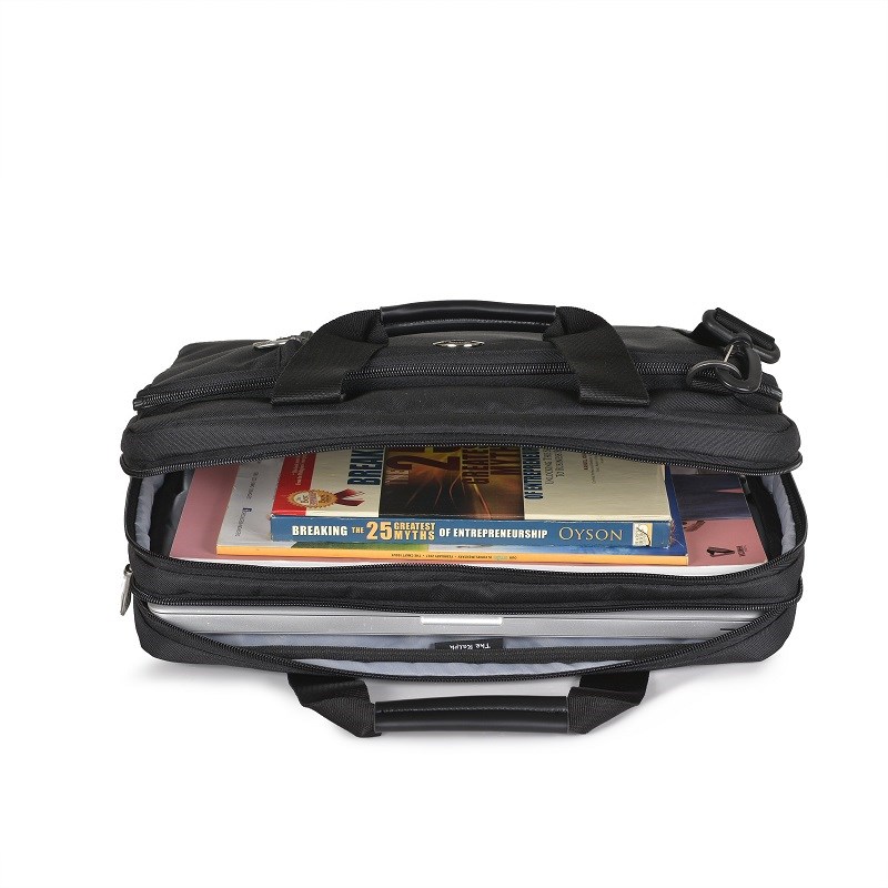 Cặp Mikkor Ralph Briefcase - Black 9 cap laptop mikkor chinh hang ralph briefcase black 4