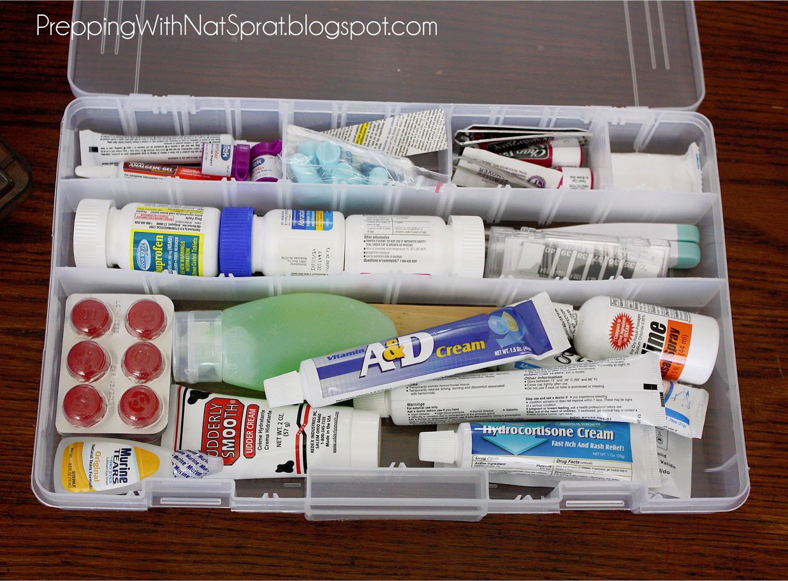 Prepping With NatSprat Tackle Box First Aid Kit