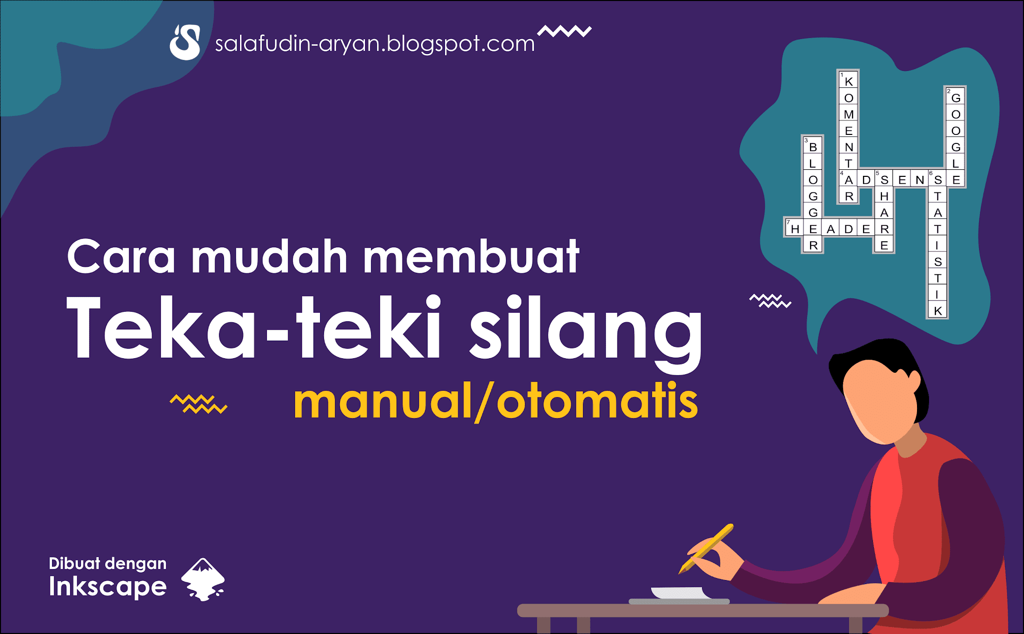Cara membuat tekateki silang mudah manual atau otomatis  IPNU IPPNU