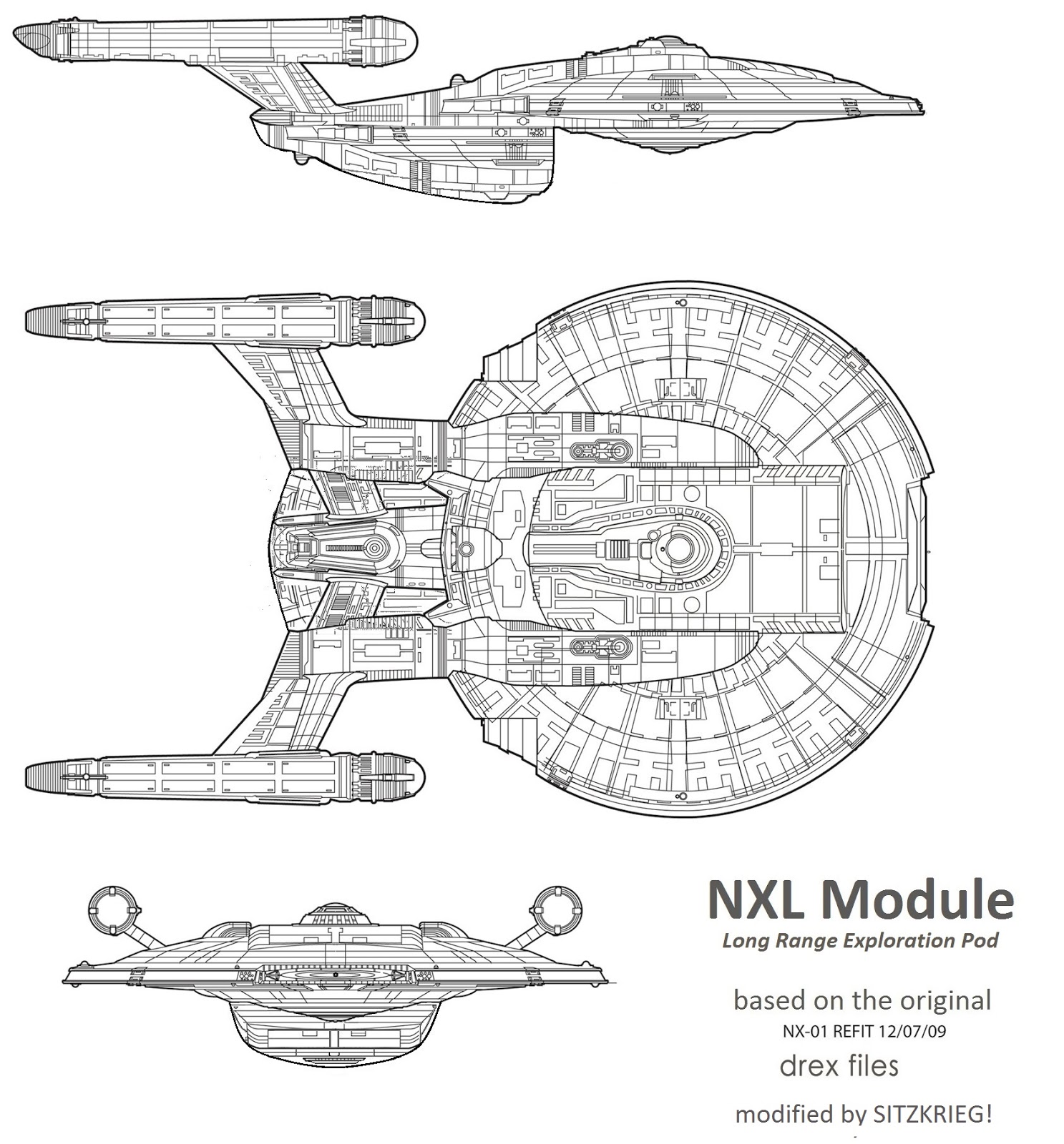 SITZKRIEG! Hobby Blog: Star Trek NXL Long Range Exploration Pod