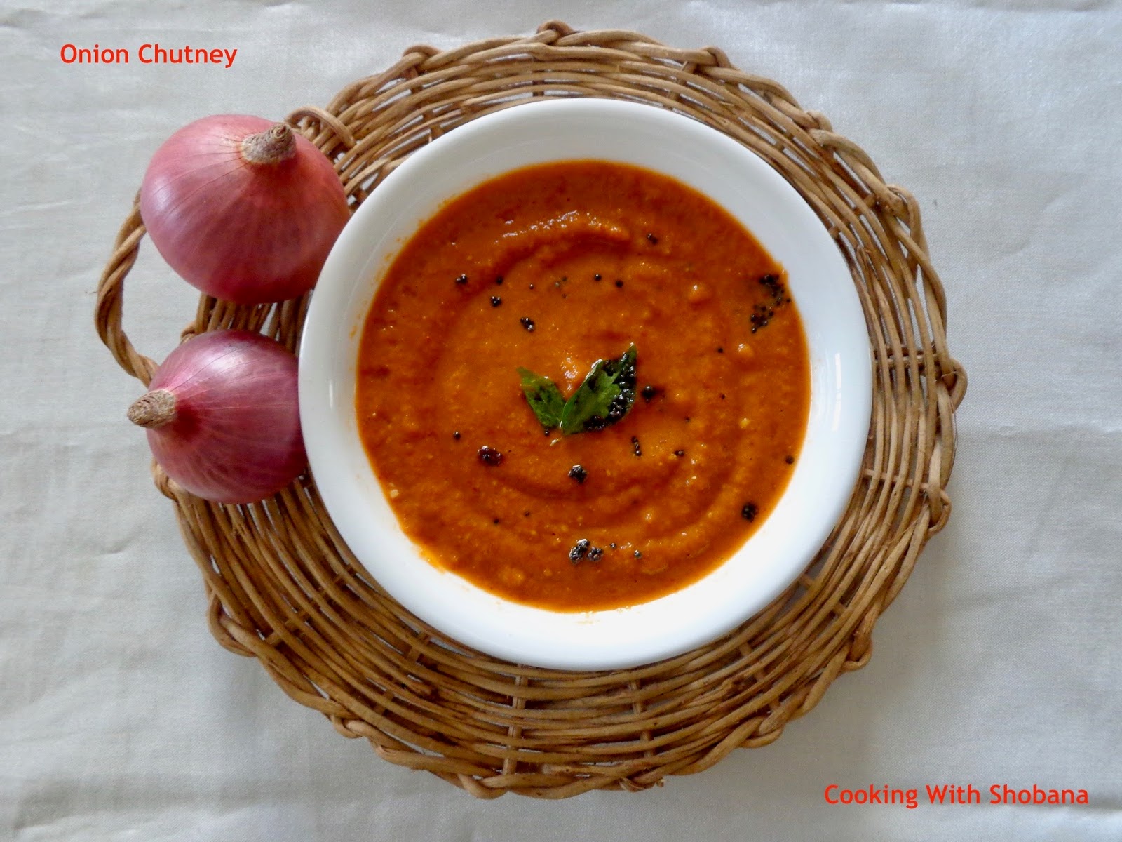 Cooking With Shobana ONION CHUTNEY
