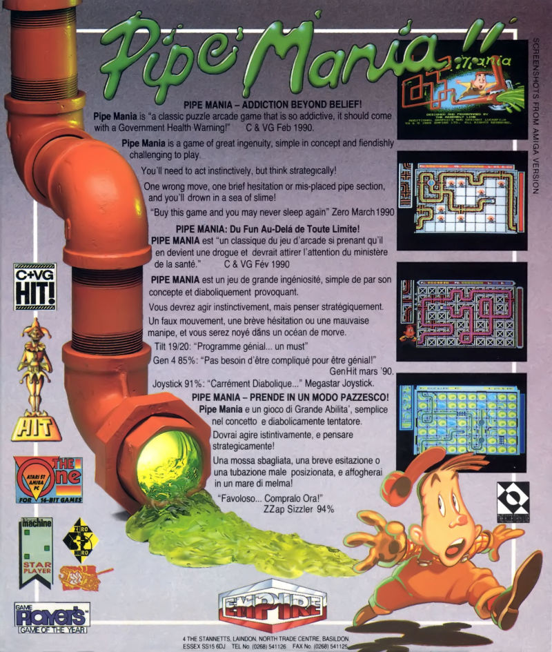 Indie Retro News Pipe Mania A Puzzle game classic reviewed by DarkwyndPT