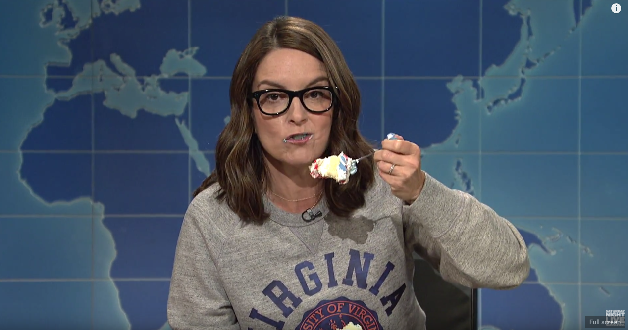 SylK's Playground: Watch Tina Fey Stress-Eat a Cake While Yelling About ...