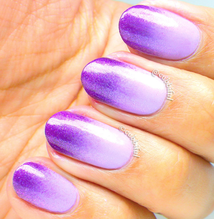 cubbiful 40 GREAT NAIL ART IDEAS Violet Sponging Gradient