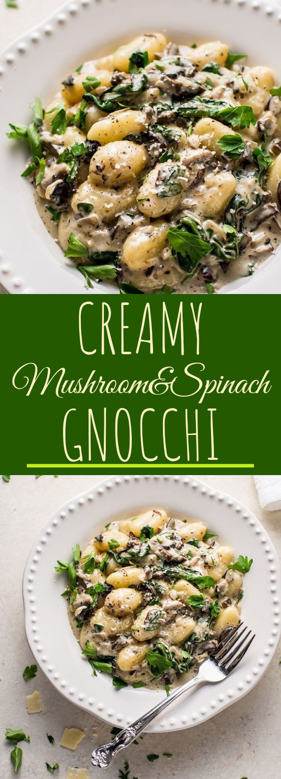 Creamy Mushroom and Spinach Gnocchi
