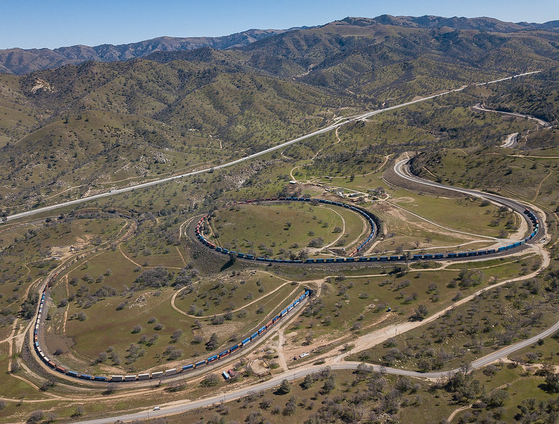 Tehachapi Loop California Rail Pass