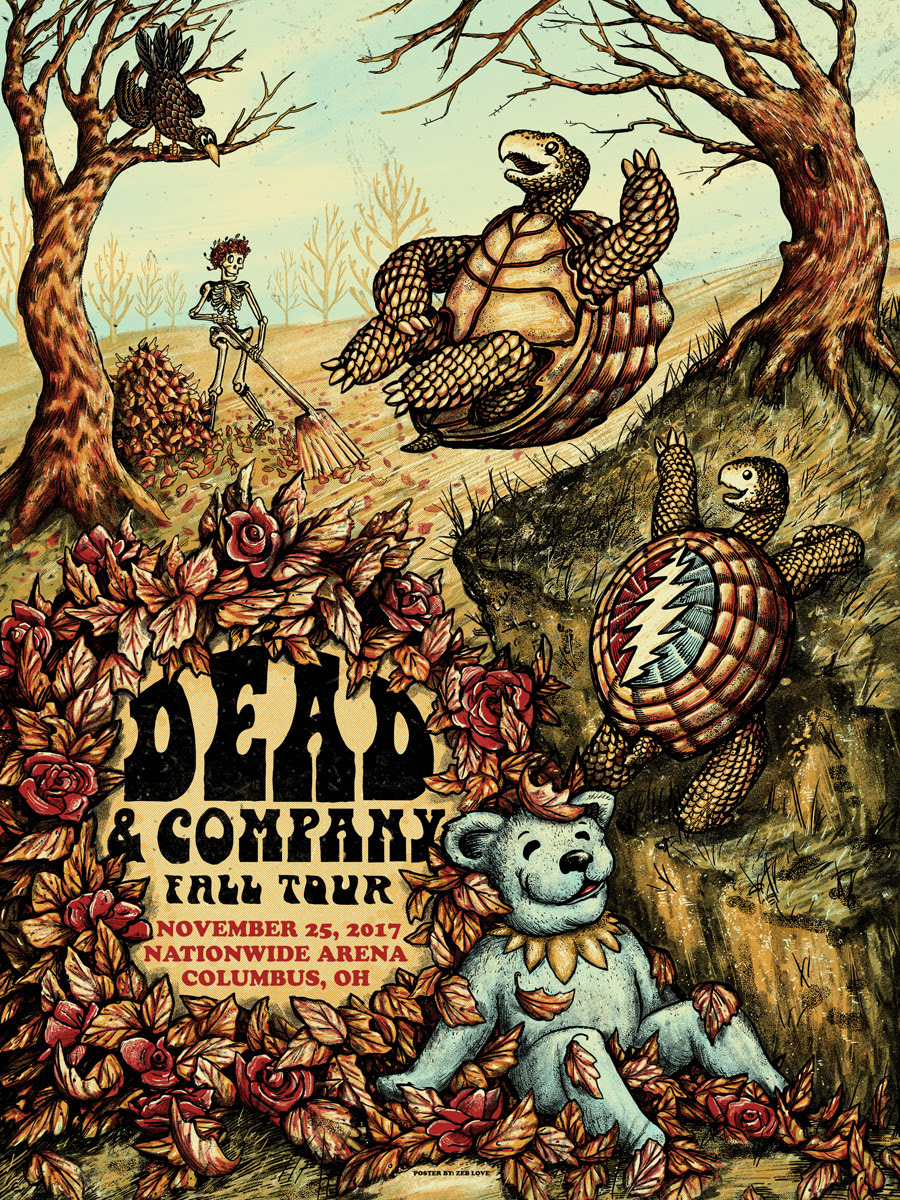 INSIDE THE ROCK POSTER FRAME BLOG Dead and Company Prints By Zeb Love