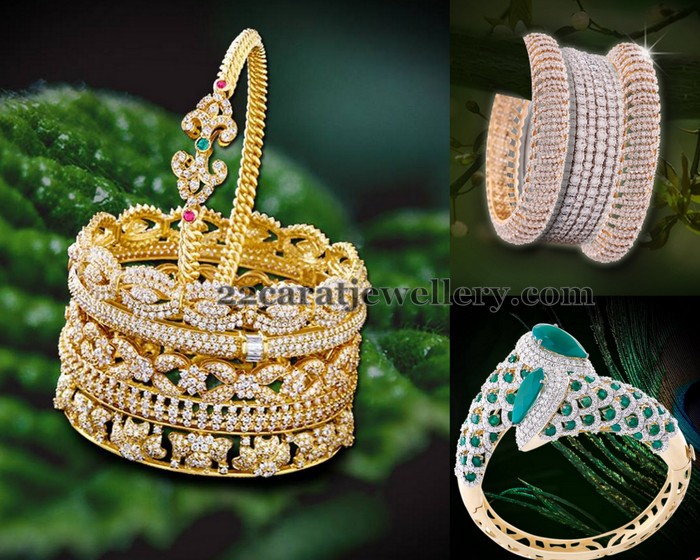 Classy Diamond Bangles by Prince - Jewellery Designs