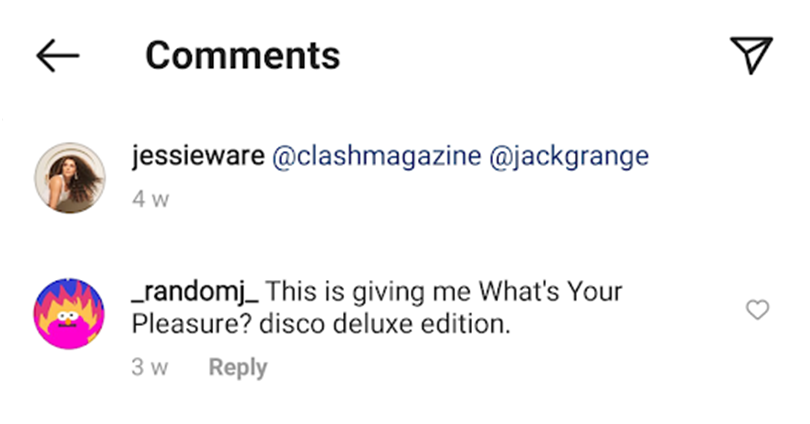 Jessie Ware's Insta comments | Random J Pop Jessie Ware's Insta comments | Random J Pop