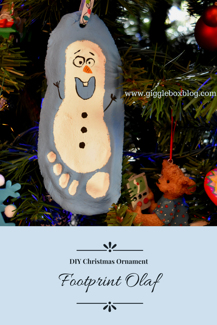 Salt Dough Footprint Olaf Ornament Gigglebox Tells It Like It Is