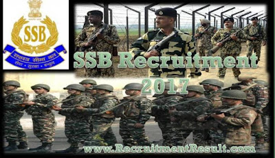 SSB Recruitment 2017 SSB Recruitment