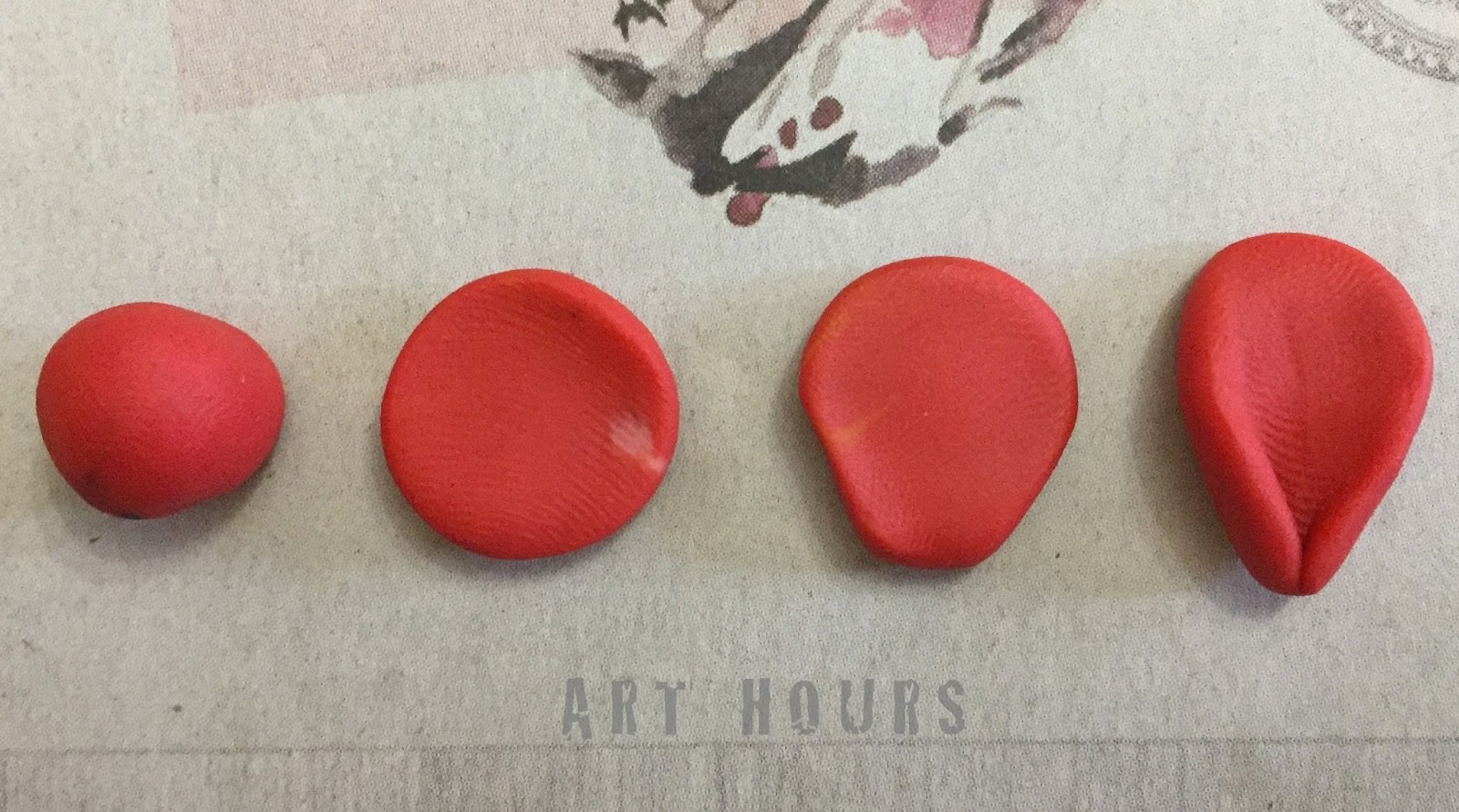 Plasticine models step by cheap step