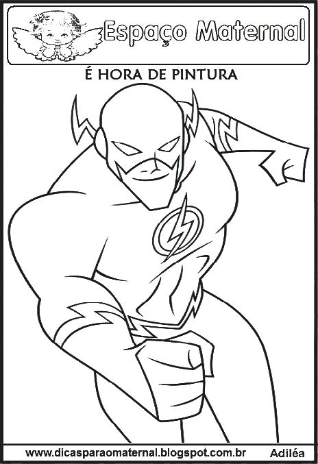 desenhos do the flash para imprimir e colorir espaço maternal