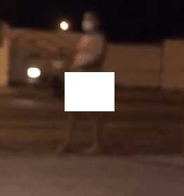 De máscara, homem é flagrado andando nu pelas ruas do Centro de Cajazeiras