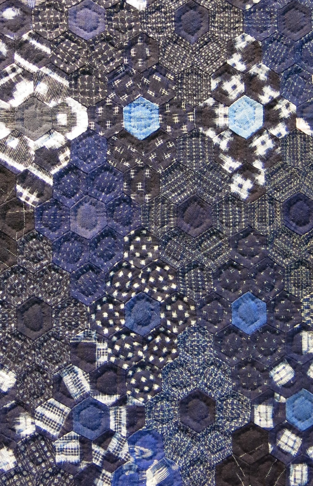 Quilt exhibition in Nantes - Tomie Nagano's indigo quilts