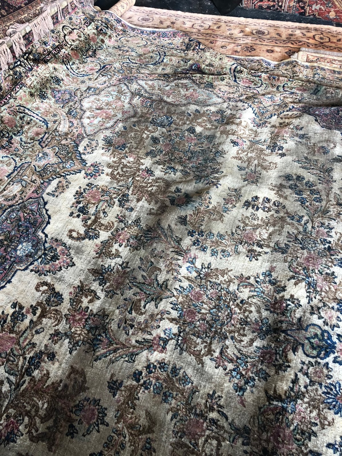 Kosker Traditional Rug Repair Flooded Antique Persian Rug Cleaning and