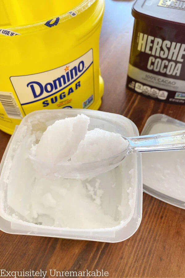 Coconut Oil Is Solid On A Spoon