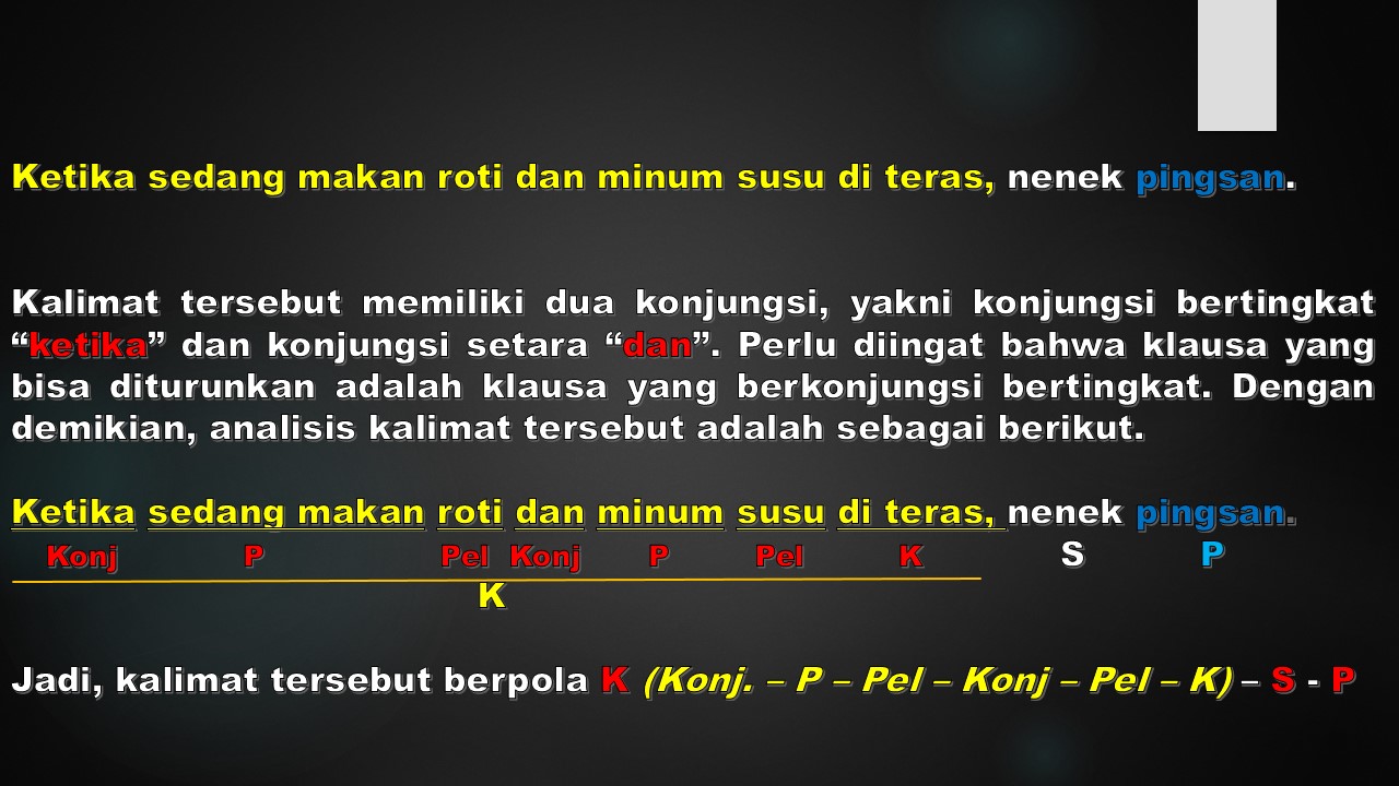 Yus Buset: ANALISIS KALIMAT MAJEMUK