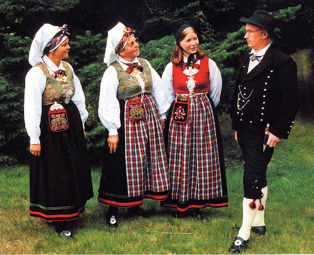 FolkCostume&Embroidery: Overview of Norwegian Costumes, part 2. The ...