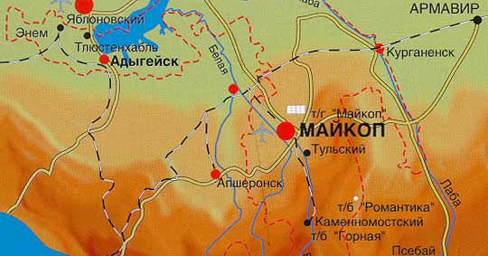 Карта каменномостский адыгея с домами и улицами